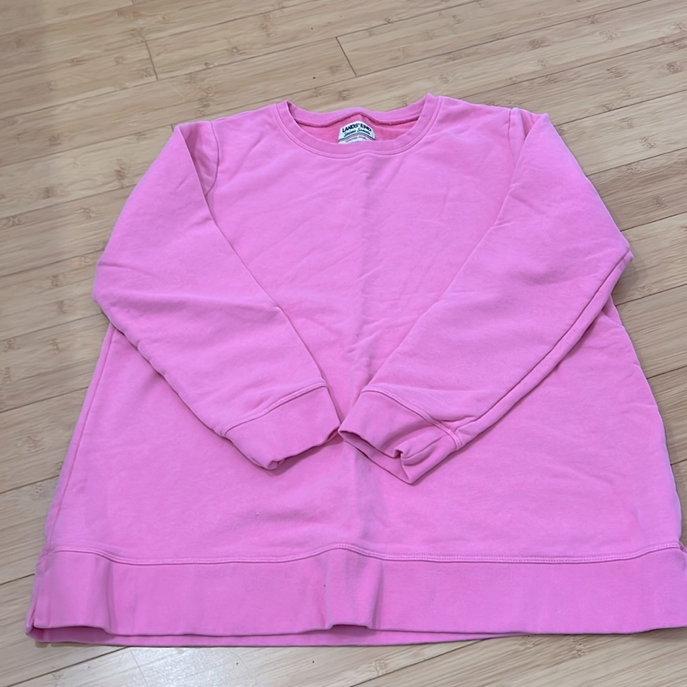 Lands End Serious Sweats Tunic Sweatshirt